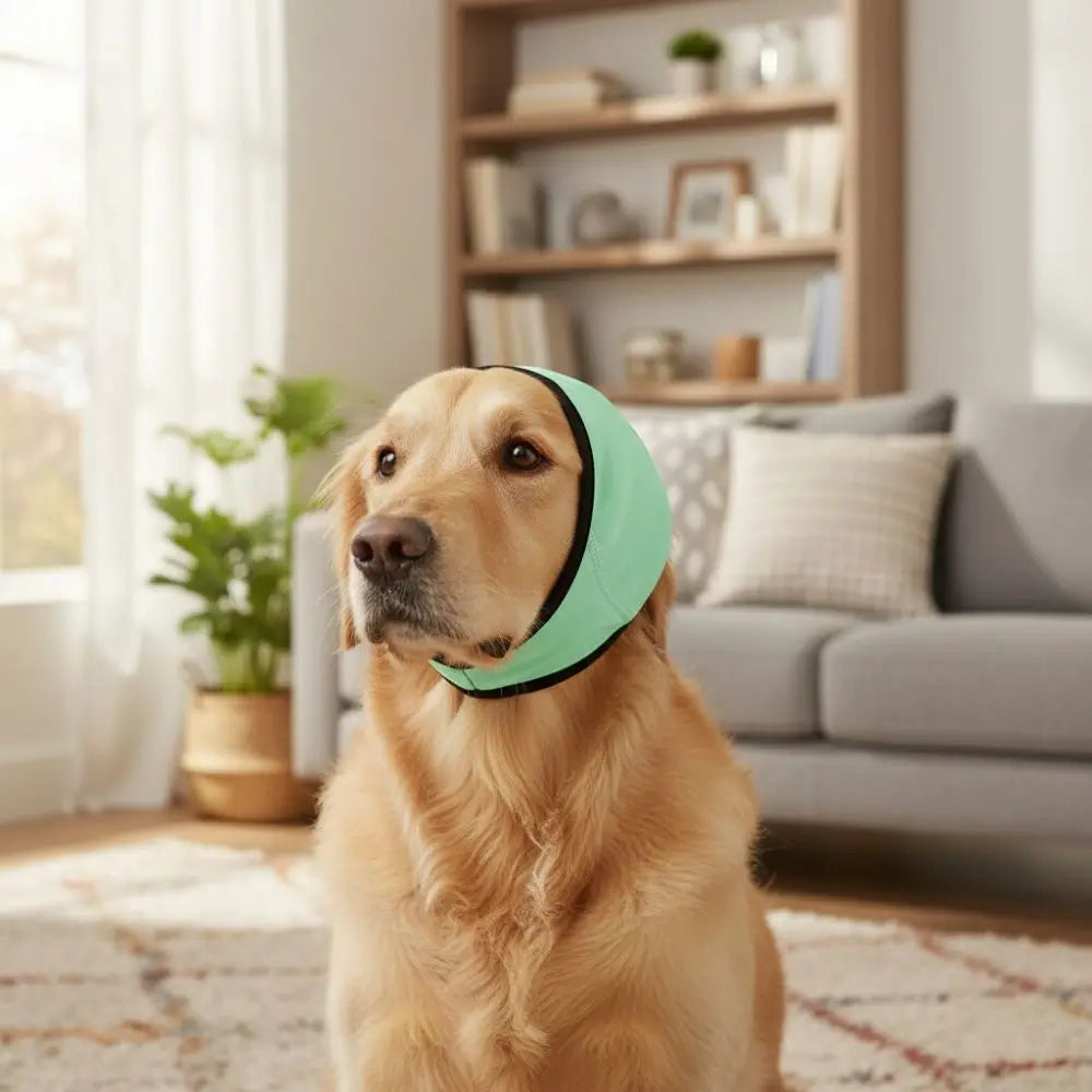 Midello hearing protection ear muffs for dogs in pink — colour variant